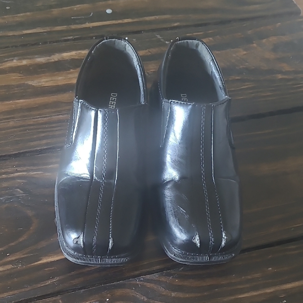 Deer Stags Boys Black Loafers